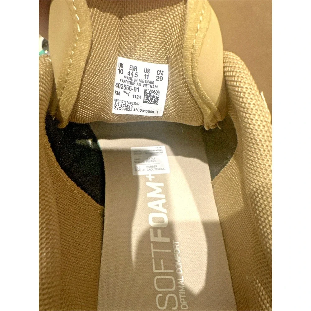 Puma Men Size 11 Skate Sneaker Padded Tongue & Collar Brown Shoes‎